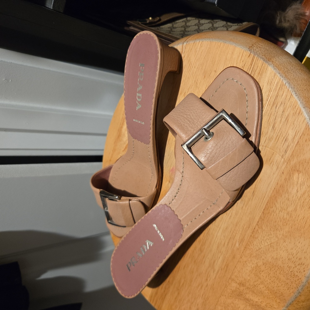 Authentic Prada mule sandles